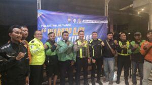 Sahur On The Road Ramadan, Polresta Sidoarjo Rangkul Ojol Perkuat Pengawasan Lalu Lintas