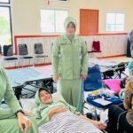 Sinergi Kemanusiaan: Persit Kodim 1710/Mimika Gelar Donor Darah Peringati HUT Ke-80 KCK