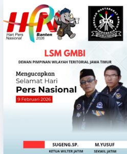 HPN 2026: Ketua GMBI Jatim Sebut Pers Sehat Fondasi Ekonomi Berdaulat