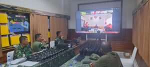 Pastikan Kesiapan Alat Komunikasi, Kodim 1710/Mimika Ikuti Vicon dengan Komlekdam XVII/Cenderawasih