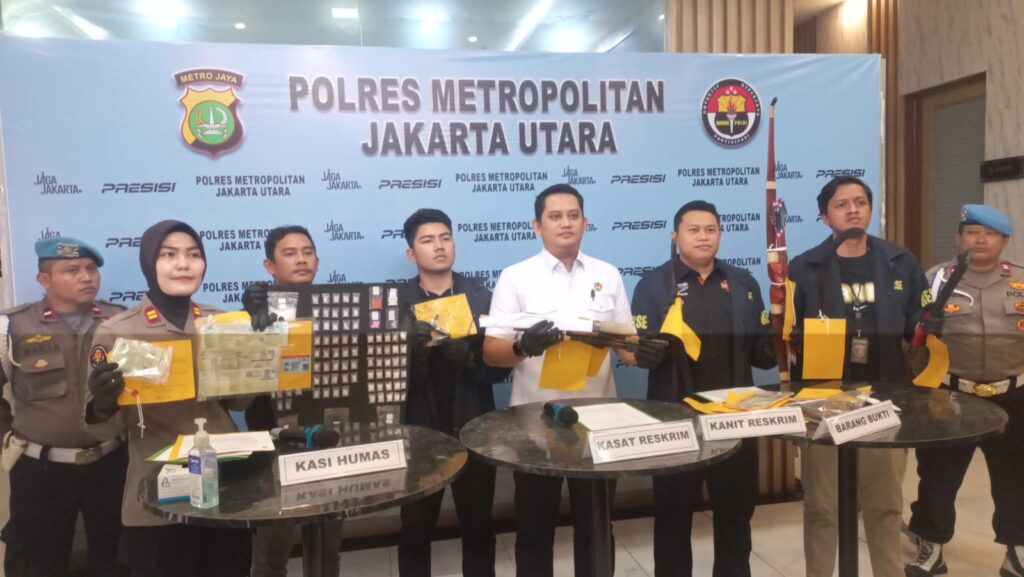Polres Metro Jakarta Utara Berhasil Ungkap Curanmor dan Sabu 162 Gram, Empat Orang Diamankan