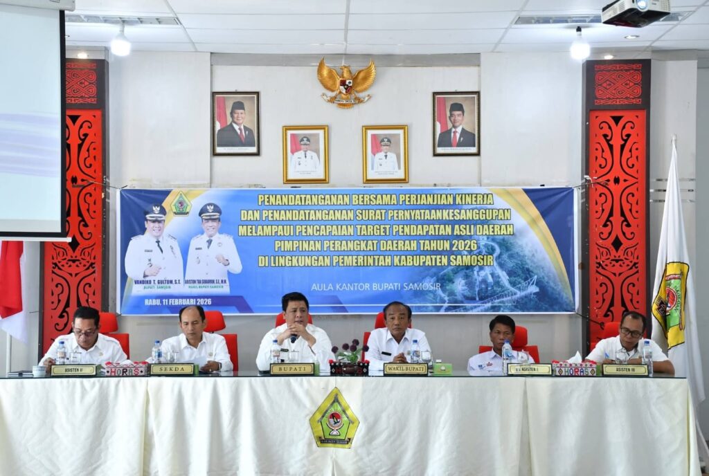Bupati Samosir Tegaskan Peningkatan Kinerja OPD dan Kesanggupan Melampaui Target PAD, Siapkan Evaluasi Rutin hingga Triwulan