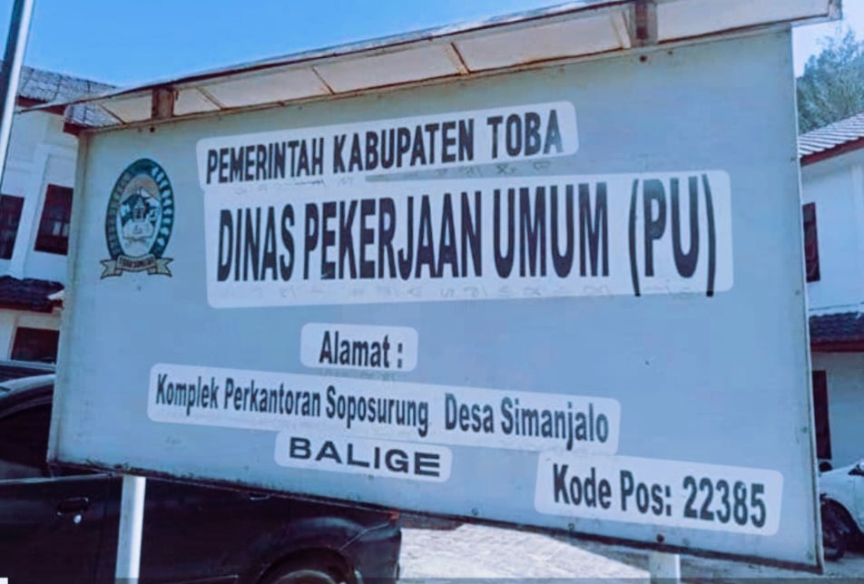 Jabatan Kabid Bina Marga PUPR Toba Kosong Hingga Saat Ini