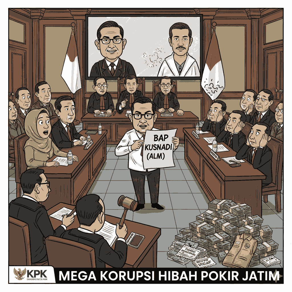 Sidang Korupsi Hibah Pokir DPRD Jatim: BAP Kusnadi Seret Nama Gubernur dan Pejabat Pemprov