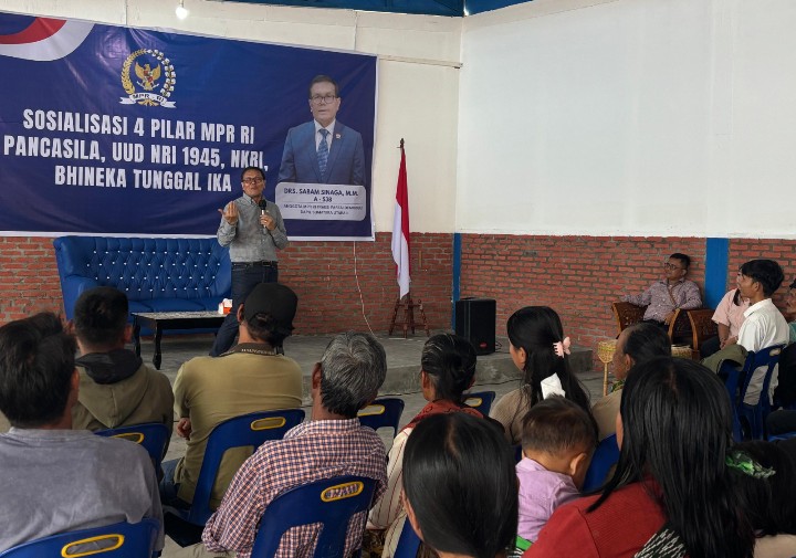 Perkuat Nasionalisme, Sabam Sinaga Gelar Sosialisasi Empat Pilar Kebangsaan di Taput