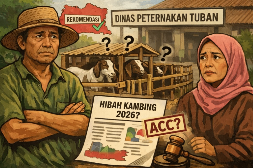 Dinas Peternakan Tuban Bungkam soal Bantuan Kambing 2026, Publik Masih Menunggu Kejelasan