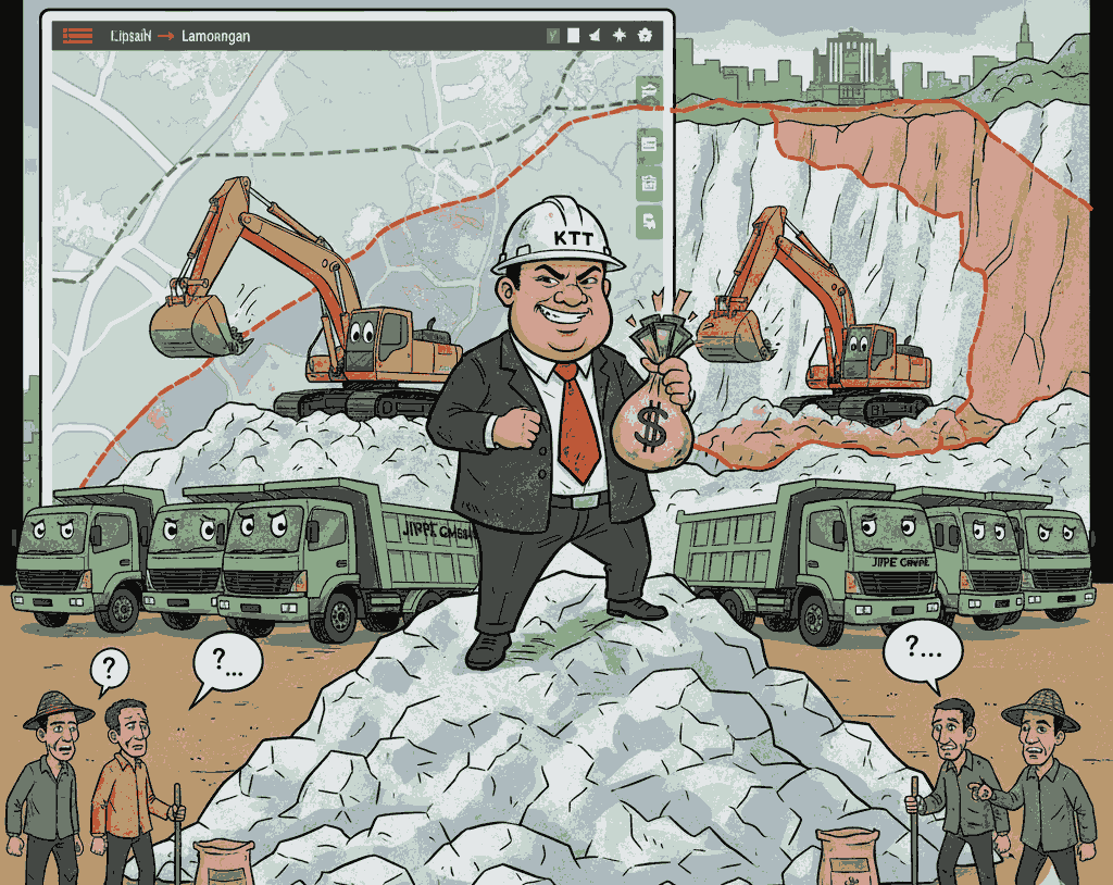 KTT PT Tiga Bintang Putra Didakwa Tambang Ilegal di Paciran