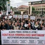 Seribu Wartawan Geruduk Polda Jatim