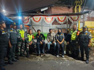 Perkuat Keamanan Wilayah, Koramil 03/Teluk Pucung Bersama Linmas dan Mitra Jaya Gelar Patroli Gabungan