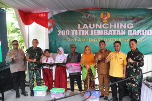 TNI AD Resmikan Jembatan Gantung Garuda di Bekasi, Dandim 0509: Bukti Nyata Kemanunggalan TNI dan Rakyat