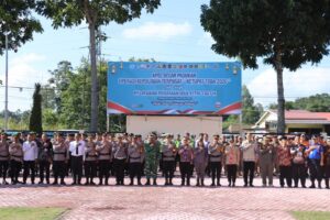 Bupati Ikuti “Apel Gelar Pasukan Operasi Ketupat 2026” di Polres Humbahas