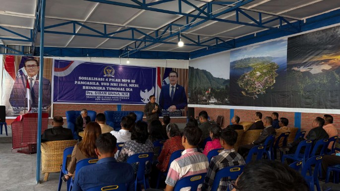 Anggota DPR RI, Drs. Sabam Sinaga, M.M Laksanakan Kegiatan Sosialisasi Empat Pilar Kebangsaan