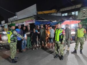 Perkuat Sinergitas TNI–Polri, Koramil 05/Bantar Gebang dan Kepolisian Gelar Patroli Malam Ciptakan Wilayah Kondusif