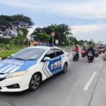 Polres Pelabuhan Tanjung Perak Lakukan Rekayasa Lalu Lintas Suramadu