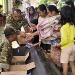 Koramil Ps Rebo–Ciracas Salurkan Bantuan Warga