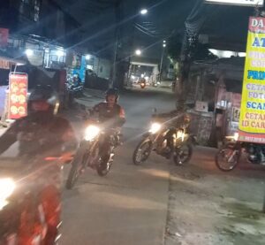 Antisipasi Kejahatan dan Gangguan Kamtibmas, Koramil 04/Jati Asih Gelar Patroli Malam