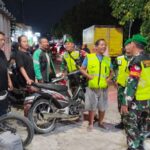 Patroli Malam Koramil 03/Teluk Pucung, Ciptakan Situasi Aman dan Kondusif di Wilayah Binaan