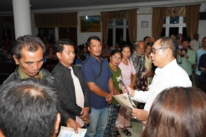 Bupati Taput Serahkan Bantuan Kemensos RI Senilai Rp2,9 Miliar bagi Korban Bencana Hidrometeorologi