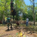 Personel TMMD Lanjutkan Pengeboran Sumur Bor di Desa Maba
