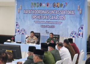 Dandim 0507/Bekasi Hadiri Rapat Koordinasi Lintas Sektoral Operasi Ketupat Jaya 2026 di Mapolres Metro Bekasi Kota