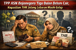 TPP ASN Bojonegoro Tiga Bulan Belum Cair, Kepastian THR Jelang Lebaran Masih Gelap