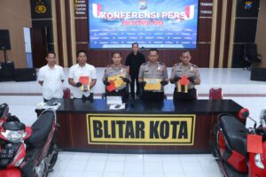 Polres Blitar Kota Ungkap 11 TKP Curanmor, Dua Pelaku Diamankan