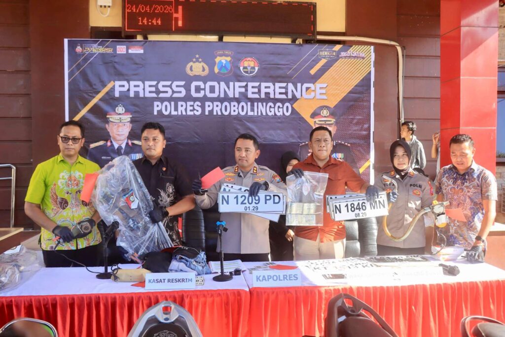 Polres Probolinggo Tangkap 7 Pelaku Curas dan Curanmor, Motor Korban Dikembalikan
