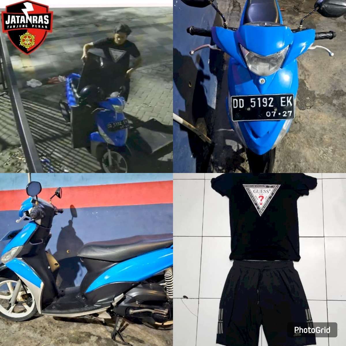 Foto: Pelaku pencurian besi di Perak Timur Surabaya diamankan polisi setelah terekam CCTV