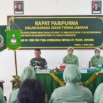 Rapat Paripurna Dalam Rangka Serah Terima Jabatan Ketua Persit KCK Cabang XXXV Kodim 1710/Mimika