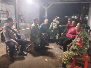 Patroli Malam Gabungan, Koramil 05/Bantar Gebang Intensifkan Kamtibmas Wilayah