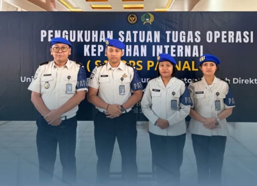 Pengukuhan Satuan Tugas Operasi Penegakan Kepatuhan Internal (SATOPS PATNAL)