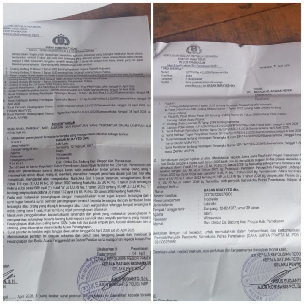 Keluarga Tersangka Pertanyakan Prosedur Hukum dan Kinerja Satresnarkoba Polres Pamekasan