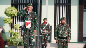Kasdim 0507/Bekasi Pimpin Upacara Bulanan, Sampaikan Amanat Panglima TNI