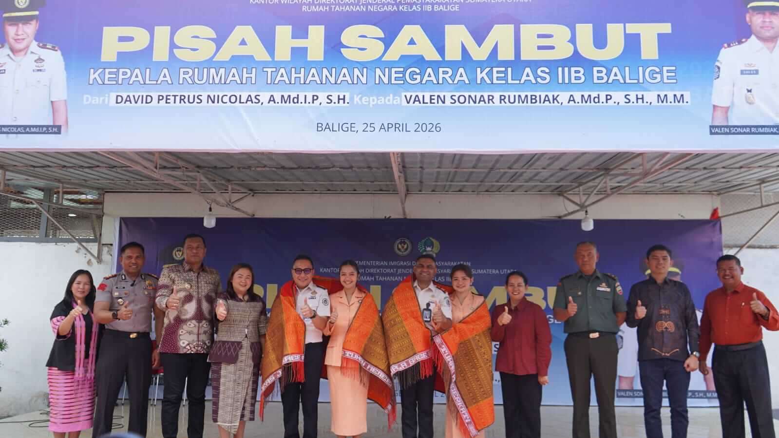 Bupati Toba Effendi Napitupulu: Jadikan Momentum Pisah Sambut Karutan untuk Perkuat Silaturahmi