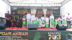 Menjaga Negeri, Menebar Bakti Koramil 03/Teluk Pucung dan Paguyuban Wonosobo Gelar Santunan Anak Yatim Piatu   ‎