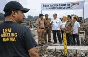 LSM Angkling Darma: Sidak Proyek BKKD Bojonegoro Dinilai Seremonial