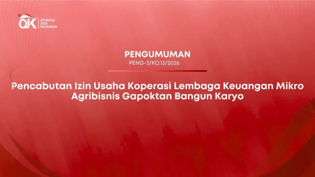 Izin Usaha Koperasi Dicabut OJK Jawa Tengah