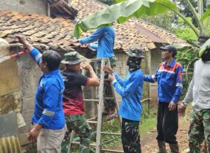Hari Pertama TMMD Ke-128 Kodim 0507/Bekasi, Satgas Fokus Renovasi RTLH Warga