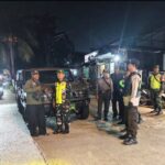 Patroli Malam Humanis, Koramil 01/Kranji Bersama Linmas Sisir Perumahan Warga