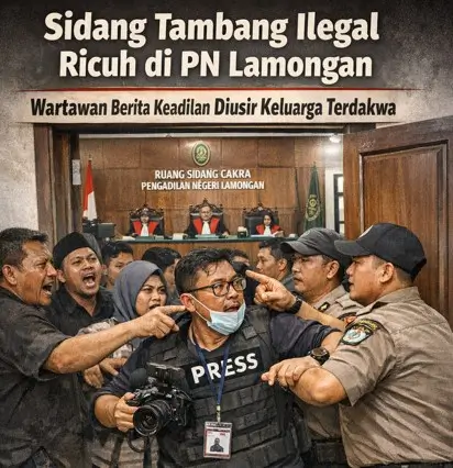 Sidang Tambang Ilegal PT PBS Ricuh, Sejumlah Orang Ngaku Keluarga Terdakwa Usir Wartawan