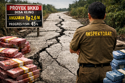 Selisih 33 Persen dan Beton Retak, Publik Curiga pada Sikap Inspektorat Bojonegoro