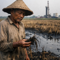 Jeritan Petani Campurejo: Gagal Panen di Lahan Tercemar Minyak