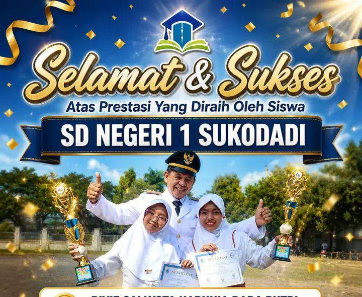 Foto:Rivie Callysta Karunia Rara Putri juara I Pidato Bahasa Arab dan Ratu Bilqis Juara II Pildacil