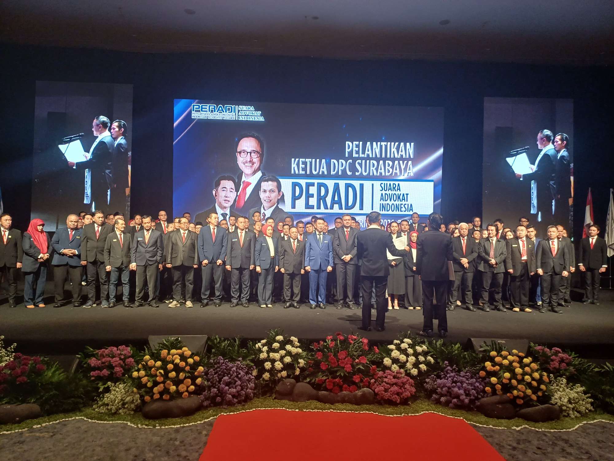Foto: Pelantikan Tonic Tangkau sebagai Ketua Peradi SAI Surabaya di Hotel Vasa, 6 Mei 2026