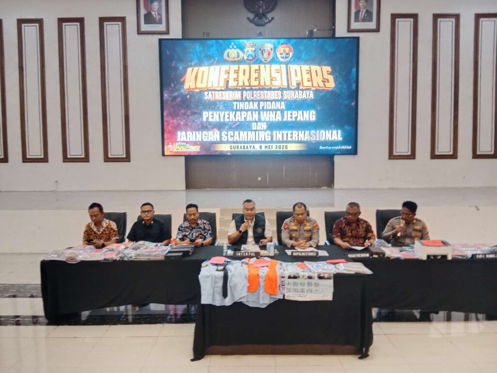 Kedok Traveling Gratis Terbongkar, Polrestabes Surabaya Bongkar Sindikat Scamming Internasional