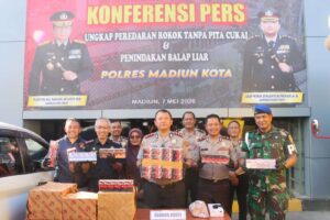 Polres Madiun Kota dan Bea Cukai Gagalkan Peredaran 3,1 Juta Batang Rokok Ilegal
