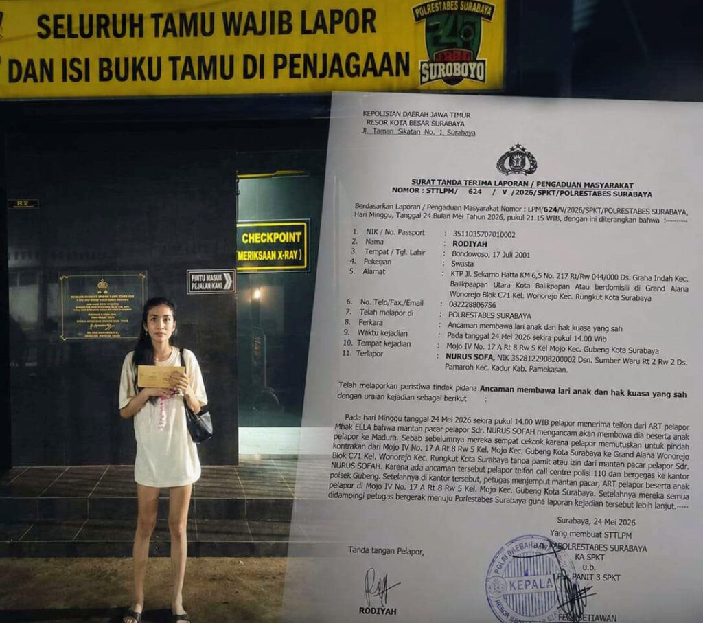 Rodiyah Laporkan Dugaan Penganiayaan dan Ancaman Membawa Anak ke Polrestabes Surabaya