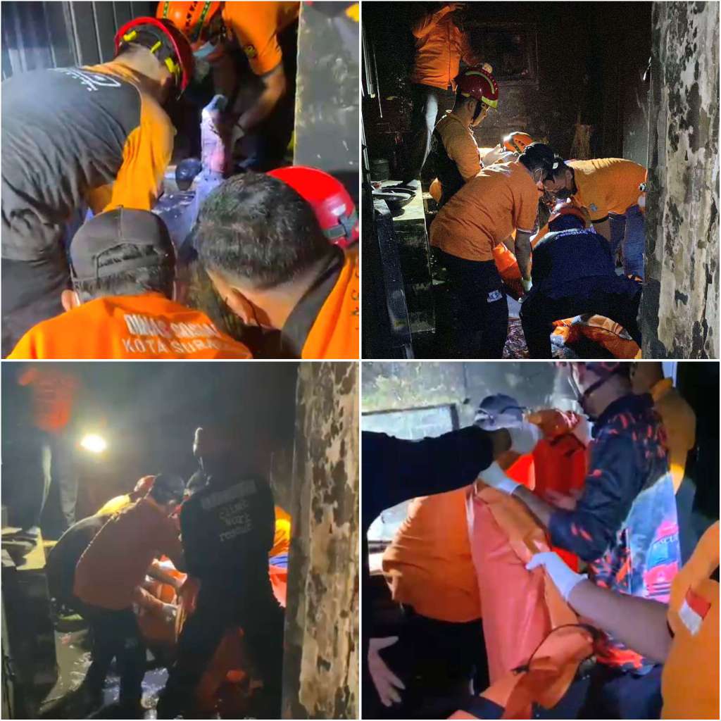 Tragis! Kebakaran Rumah di Sawahan Surabaya Tewaskan Nenek dan Pelajar SMP