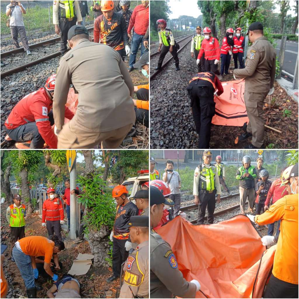 Nahas di Rel KA Siwalankerto, Pria Asal Blitar Tewas Tertabrak KA Penataran