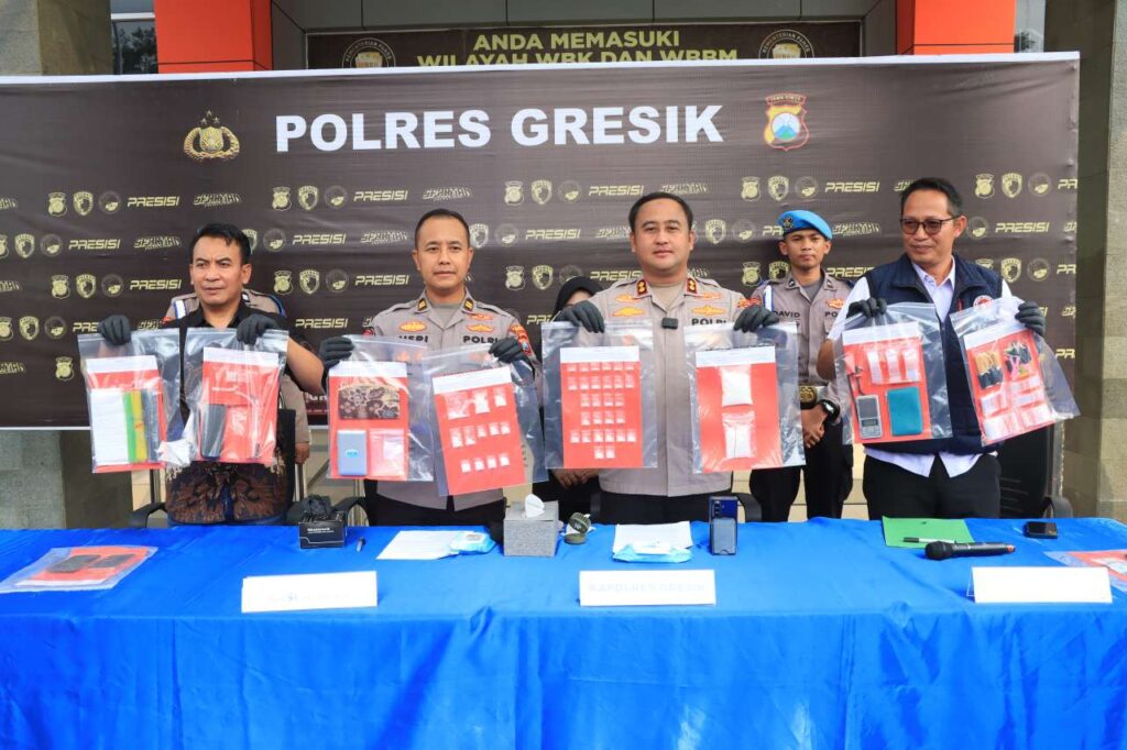 Polres Gresik Bongkar Jaringan Narkoba Madura-Gresik, Sita 209 Gram Sabu